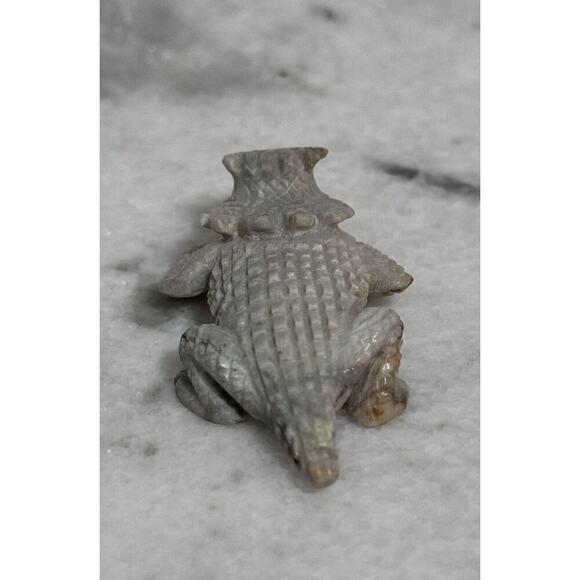 Zuni Fabian Cheama Signed Horned Toad Fetish Stone - Picture 11 of 14